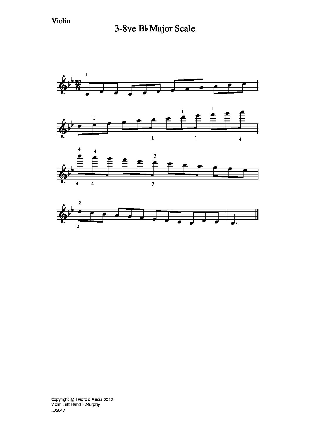 3-8ve bb major scale_vn