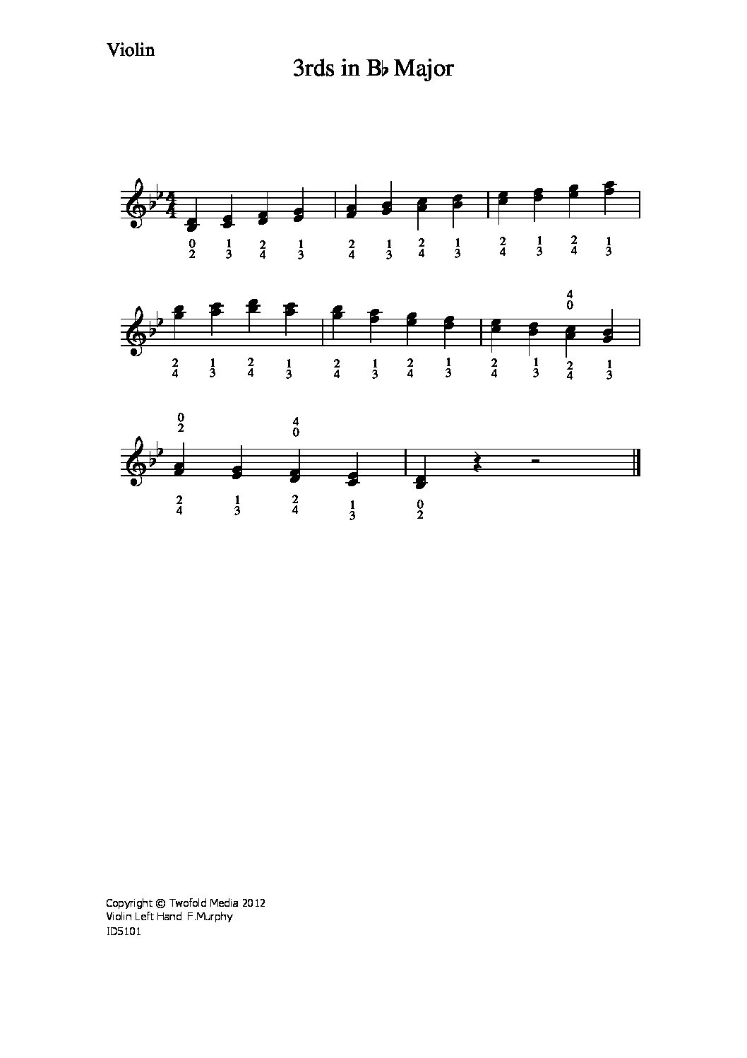 3rds in bb major_vn