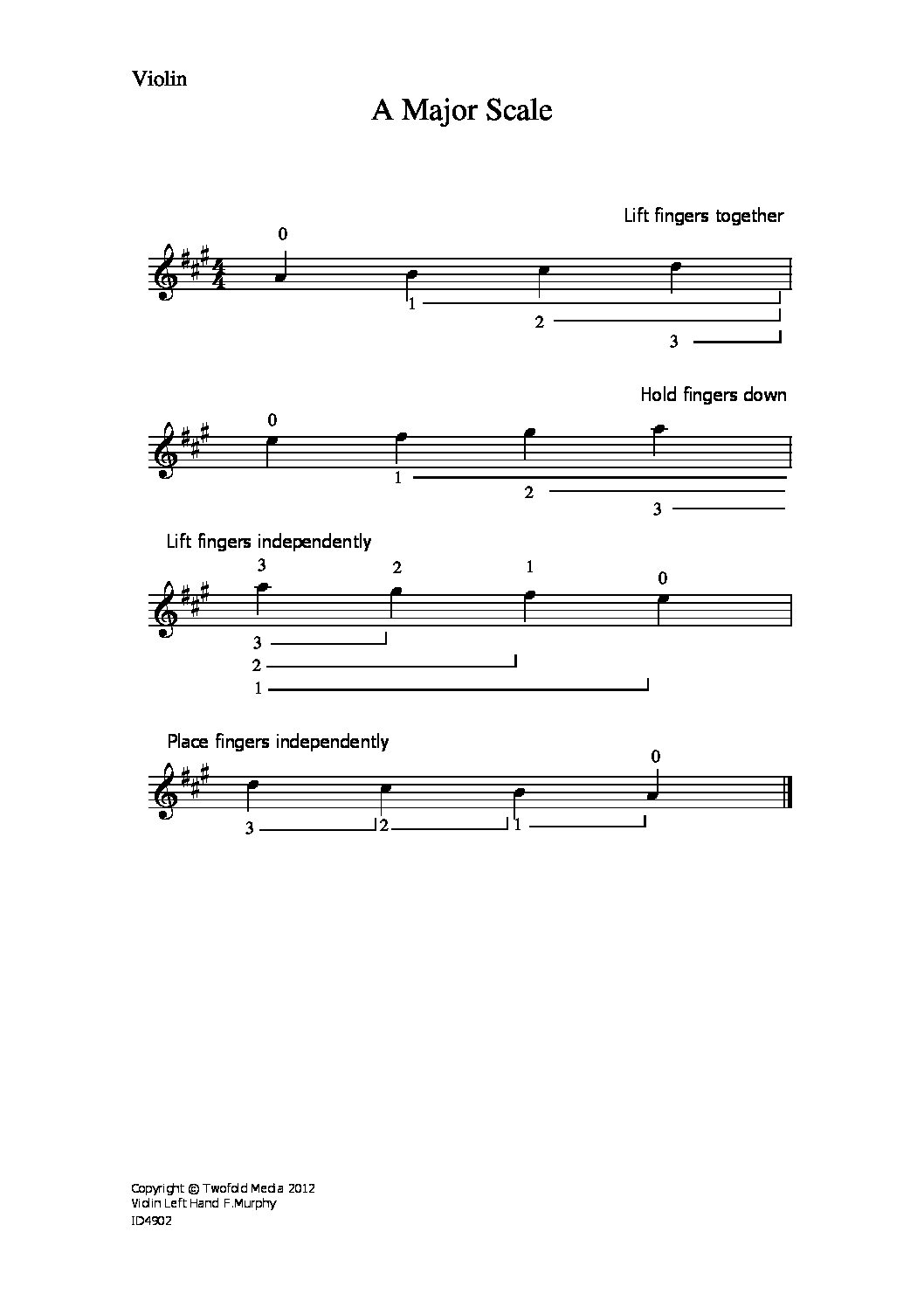 A major scale_vn