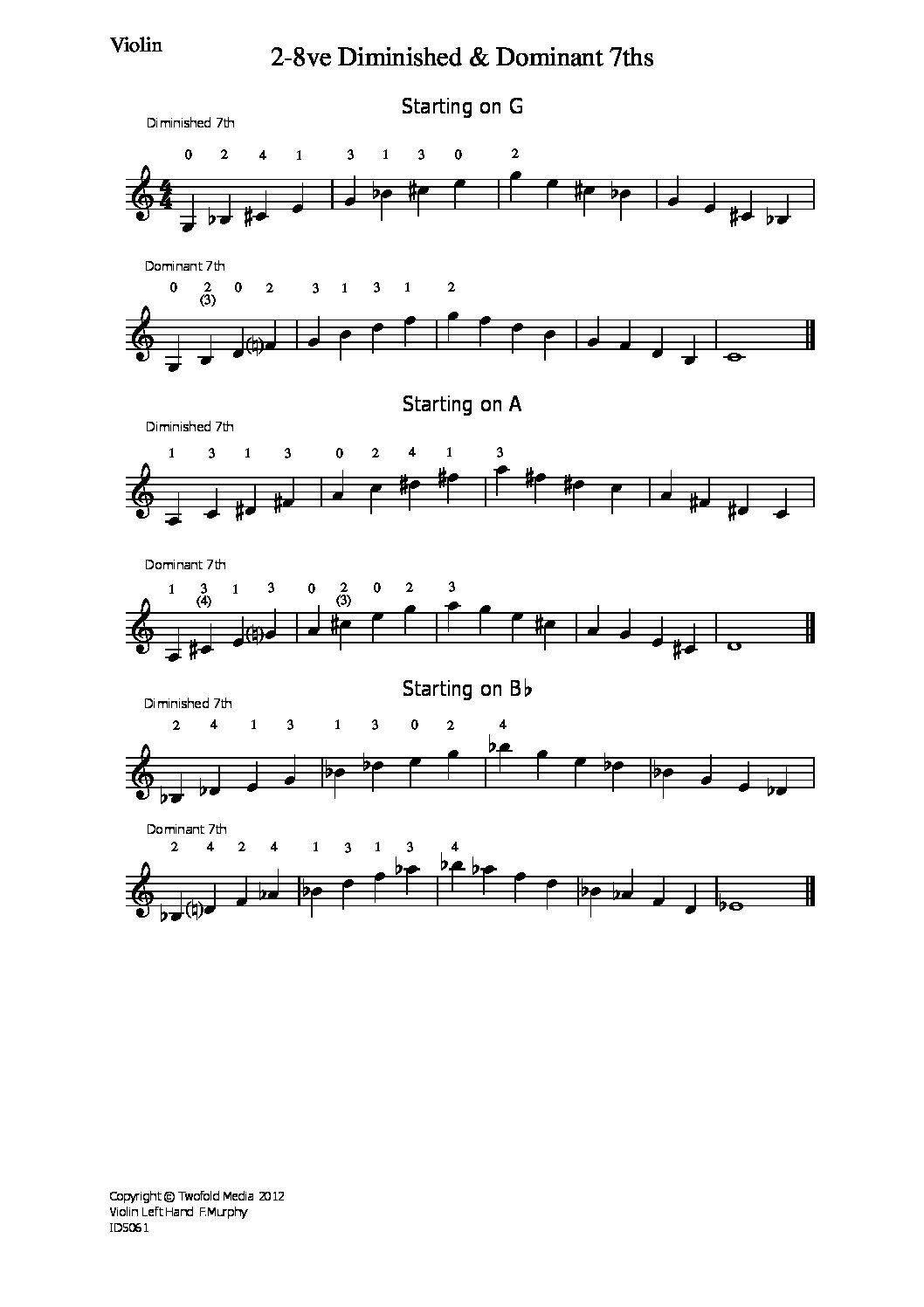 Diminished & dominant 7ths_vn