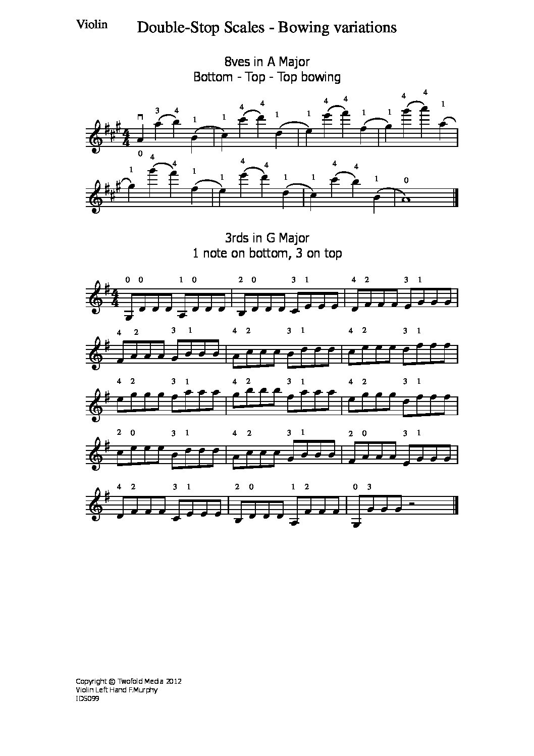 Double-stop scales – bow variations_vn