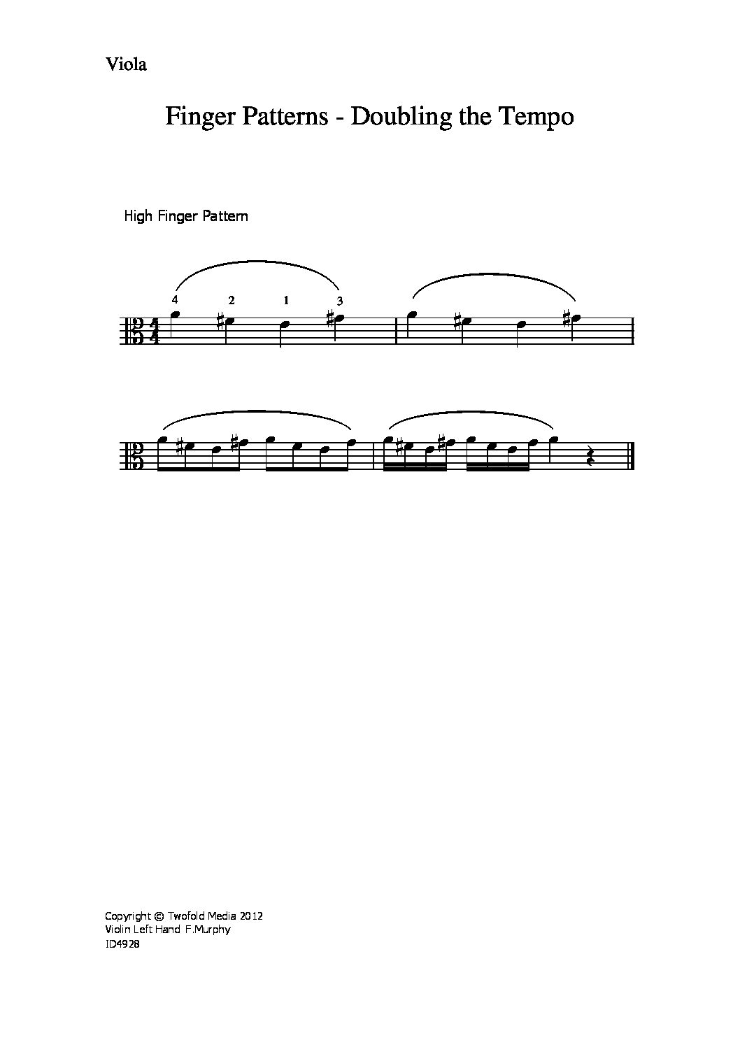 Finger patterns doubling tempo_va