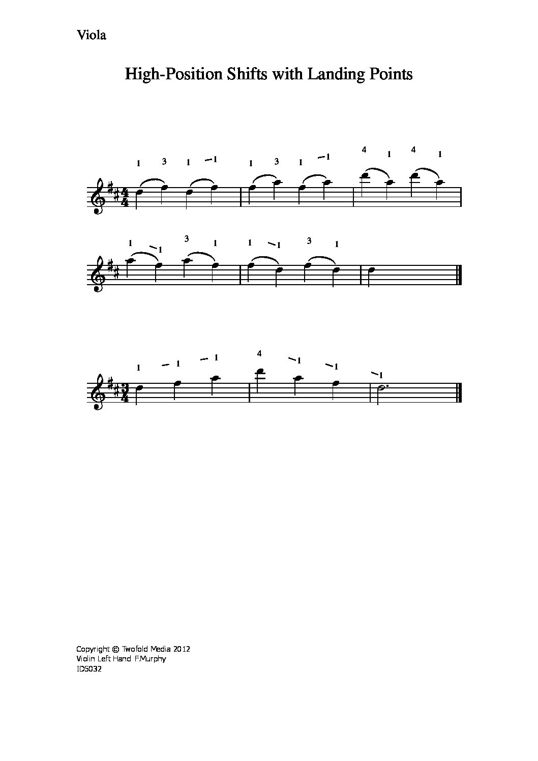 High-position shifts w. landing points_va