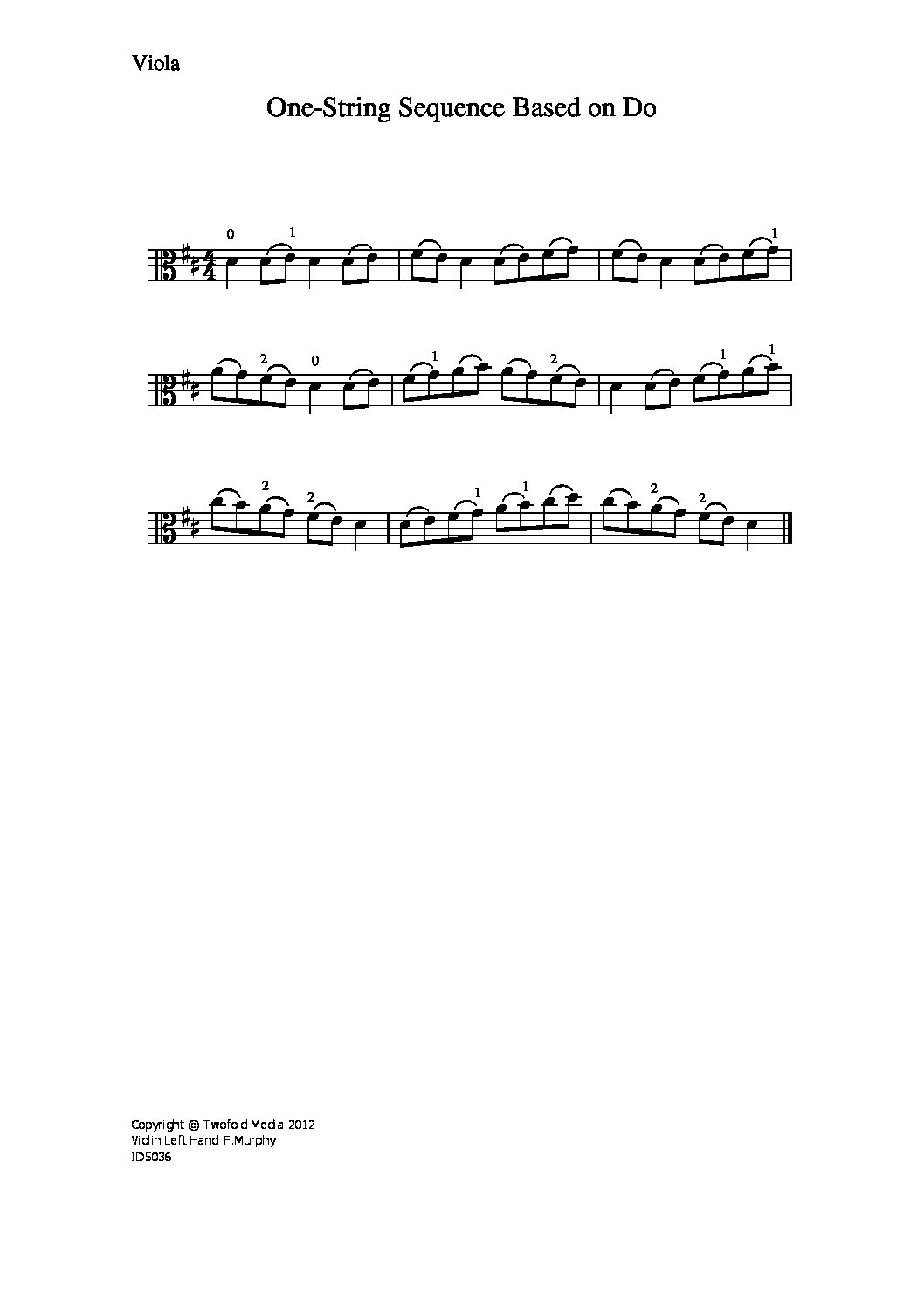 One-string sequence based on Do_va