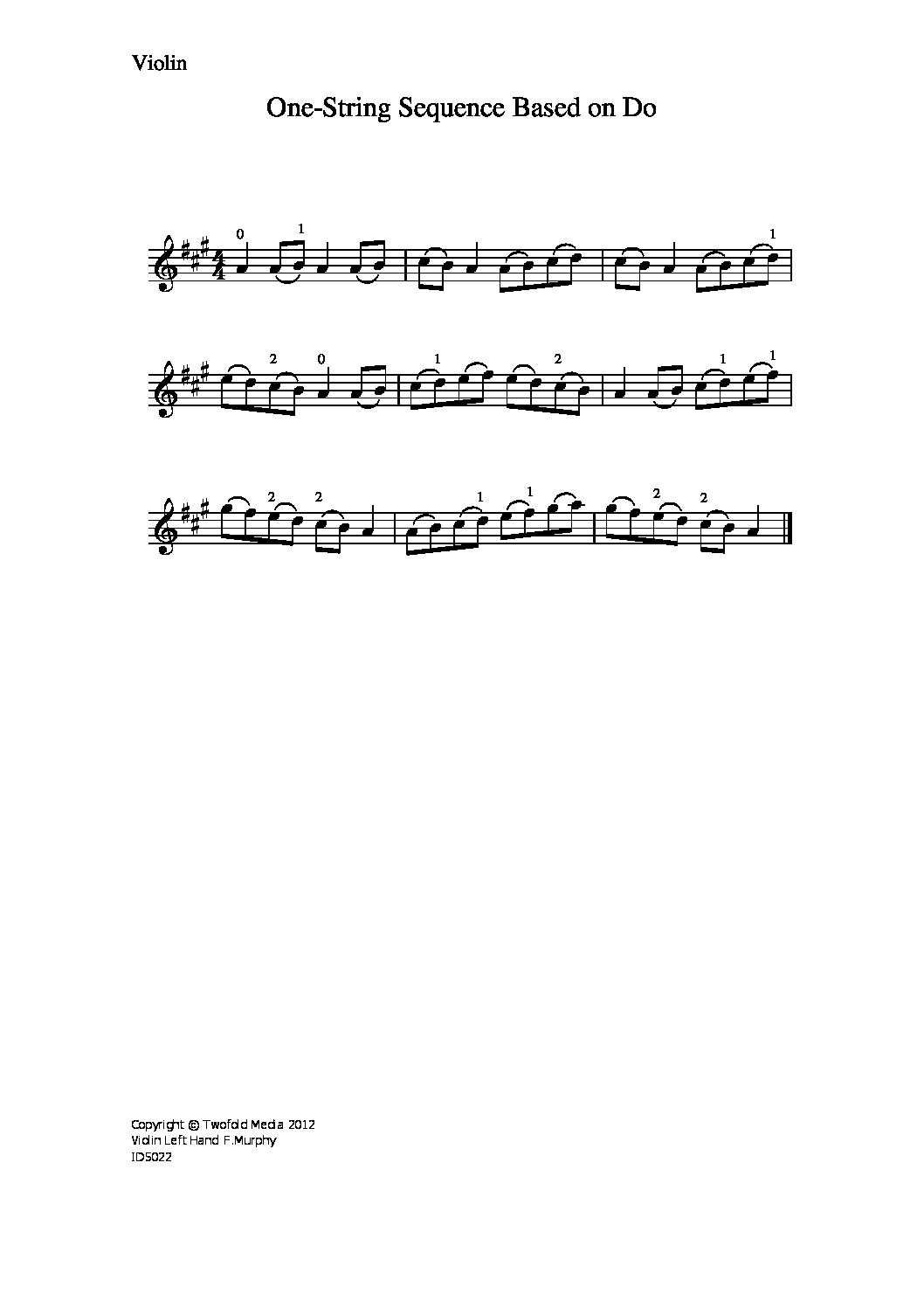 One-string sequence based on Do_vn