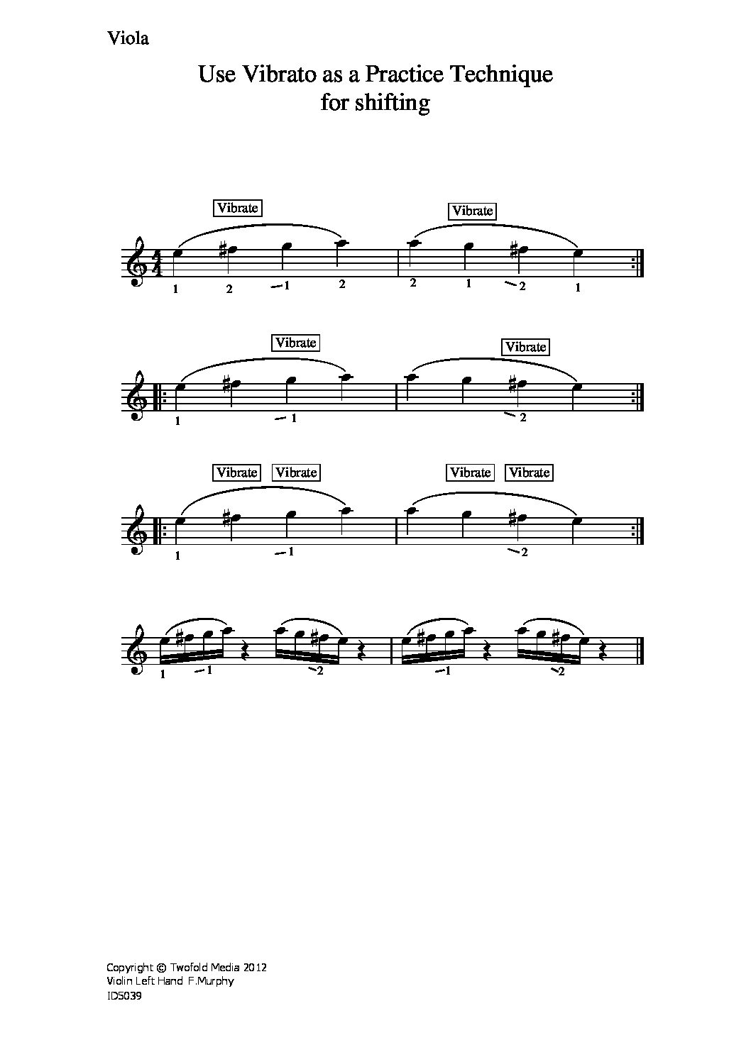Use vibrato as practice technique_va
